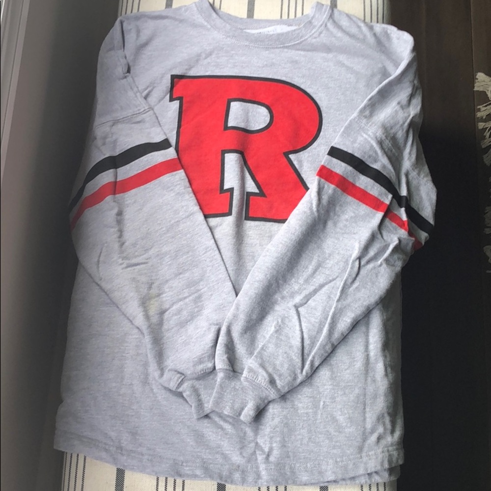 Rutgers Crew Neck w/ Game Day Lettering on Back(M)